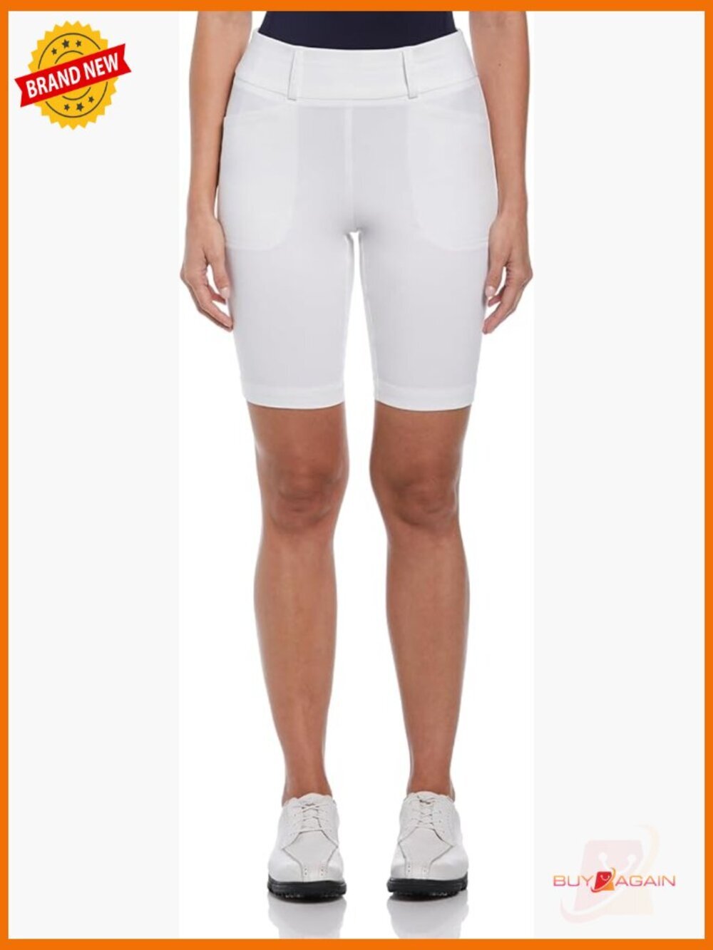 9.5" Pull-on Golf Shorts, Tummy Control, Performance Stretch, Moisture Wicking,